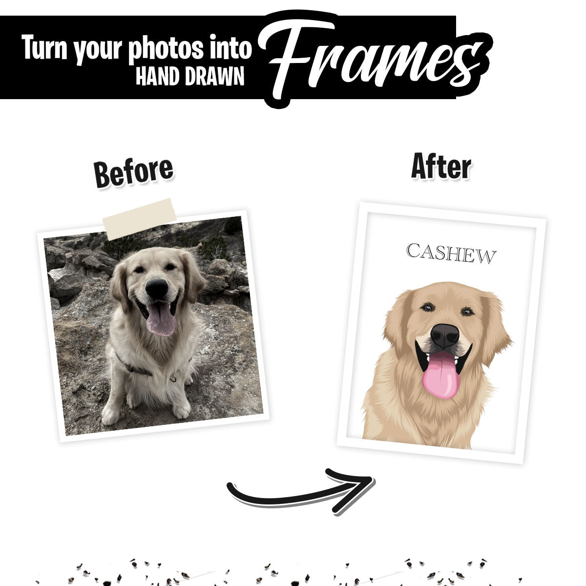 Hand-Drawn Pet Portraits