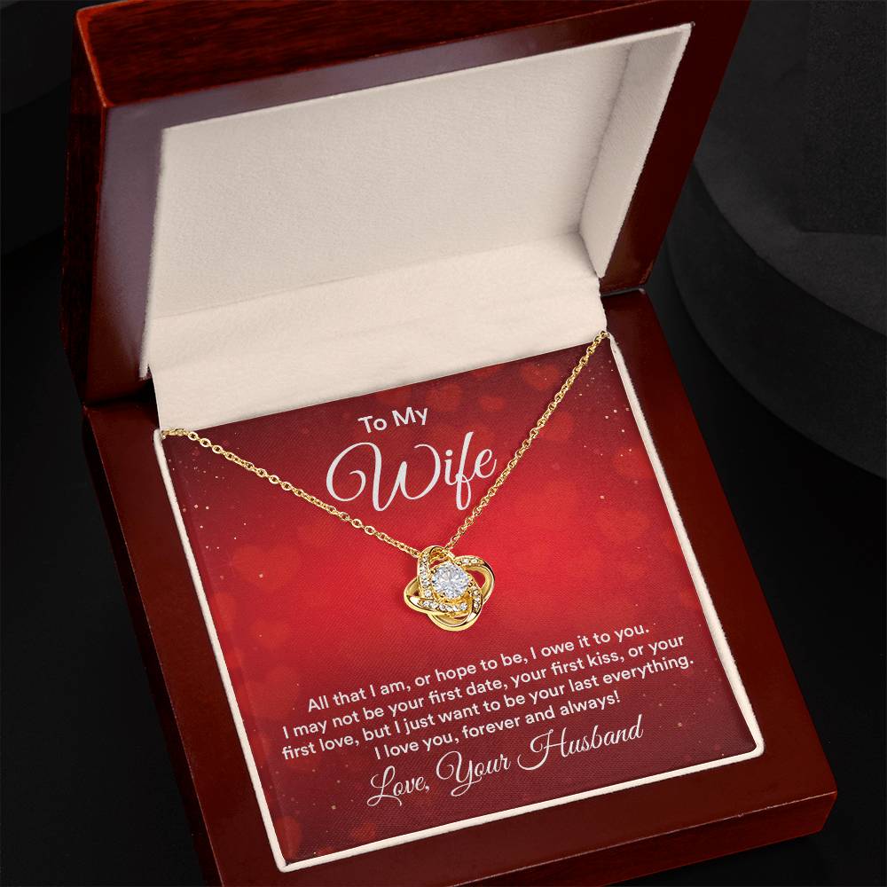 I Owe It To You--Love Knot Necklace