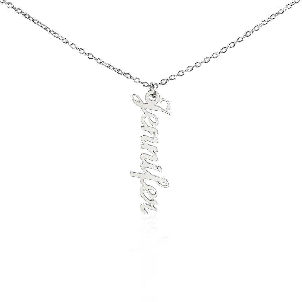 Beautiful Vertical Name Necklace--FREE SHIPPING