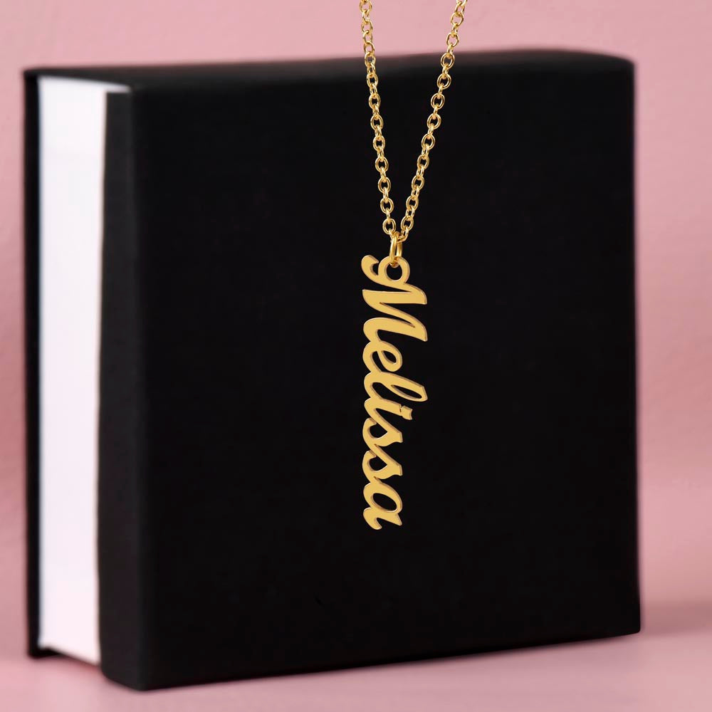 Beautiful Vertical Name Necklace--FREE SHIPPING