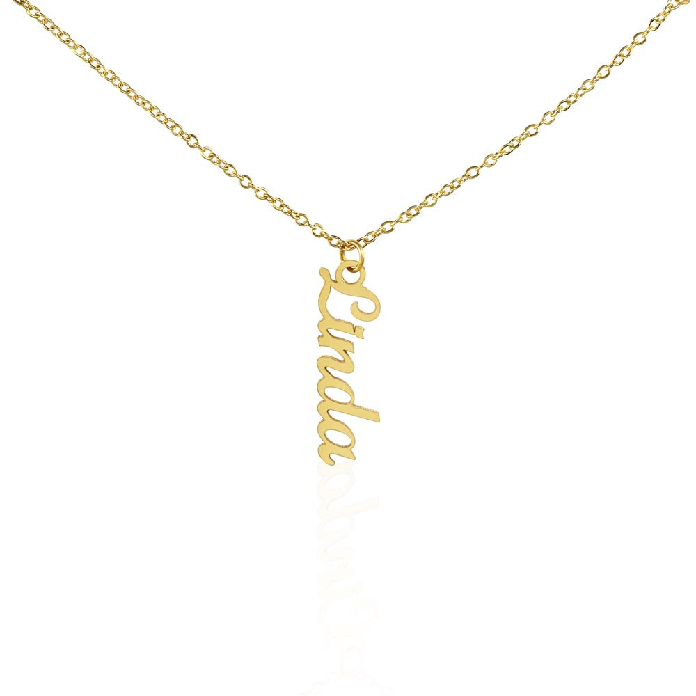 Beautiful Vertical Name Necklace--FREE SHIPPING