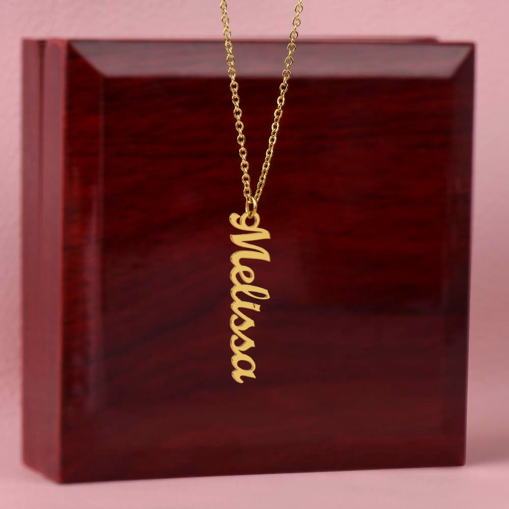 Beautiful Vertical Name Necklace--FREE SHIPPING