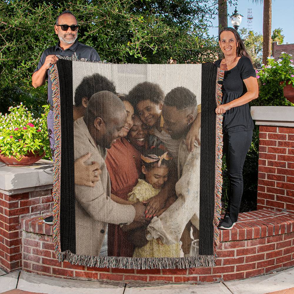 Custom Woven Blanket With Your Picture!