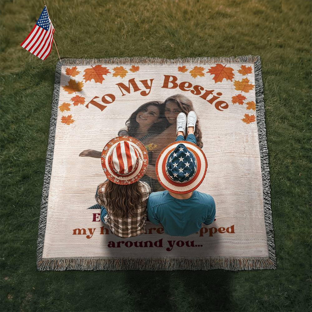 To My Bestie - Heirloom Personalized Woven Blanket