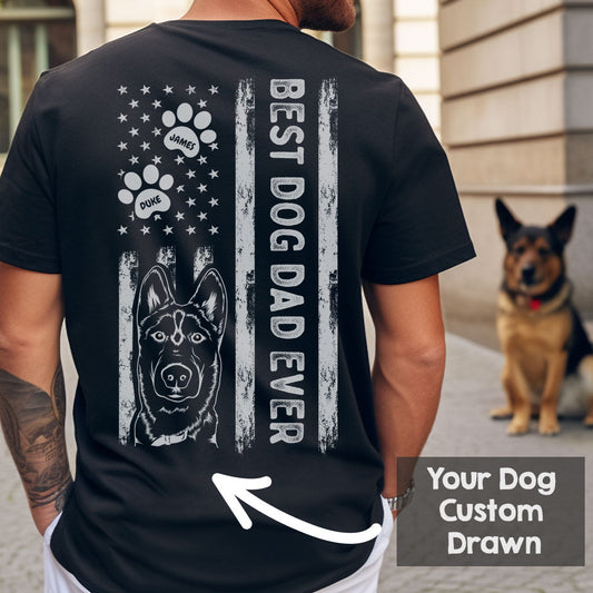 Personalized Best Dog Dad Shirt