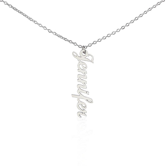 Beautiful Vertical Name Necklace--FREE SHIPPING