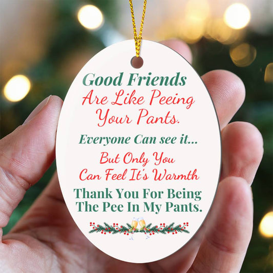 Hilarious Friend Ornament - Show Them How Much You Care  - Buy More Save More - 50% off  If You Buy 10!